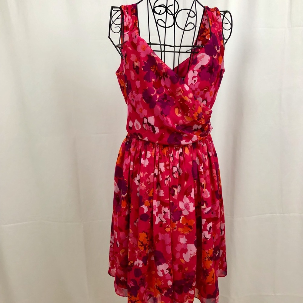 Express faux wrap dress pockets 6